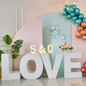 بيع بالجملة الواصلين الجدد تصميم حديث أدى RGB كعكة الجدول الديكور حرف كبير واحد لحفل الزفاف استحمام الطفل حديقة الحدث - Product Image 3