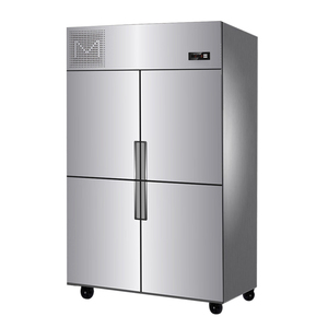 Коммерческий кулер большой емкости, вертикальная кухонная морозильная камера, холодильник с двойной температурой из нержавеющей стали, холодильник - Product Image 1