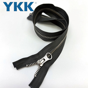 <span class=keywords><strong>Fermeture</strong></span> éclair YKK originale, longueur personnalisée, <span class=keywords><strong>fermeture</strong></span> éclair à extrémité ouverte 5 #   <span class=keywords><strong>Fermeture</strong></span> éclair en métal YKK pour vêtements - Product Image 1