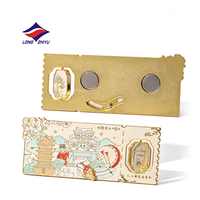 Aimants de réfrigérateur Longzhiyu 20Y, souvenirs populaires, logo personnalisé, aimants de réfrigérateur en métal pour la décoration
