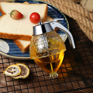 Distributeur de miel de sirop de cuisson en plastique de haute qualité de 200ml avec support de rangement pour vaisselle de <span class=keywords><strong>cuisine</strong></span> - Product Image 3