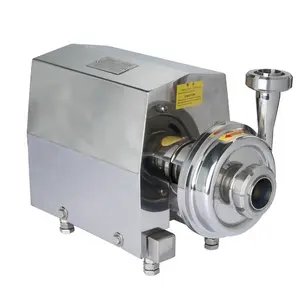 Pompe centrifuge à turbine ouverte en acier inoxydable sanitaire prix boisson pompe centrifuge de traitement de la bière