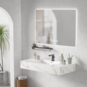 Meuble de salle de bain en ardoise, évier en plaque de roche frittée, plateau de Table, lavabo à main, vanité - Product Image 2