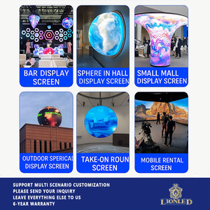 실내 높이 캔 모양 디스플레이 화면 <span class=keywords><strong>LED</strong></span> 캔 디스플레이 화면, 실내 바닥 스탠딩 이동식 기둥 광고 화면 - Product Image 6