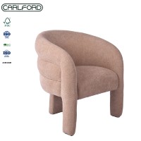 CARLFORD Moderne Sofasessel Stoff Einzelsessel Wohnzimmersessel Lounge-Akzentsessel Skandinavischer Stil Sessel