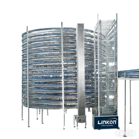 Nieuw LINKON RVS Bakkerij Koeltoren Systeem Flexibele Spirale Schroeftransporteur Elektrische Broodbakmachine Maïsmeel Melk