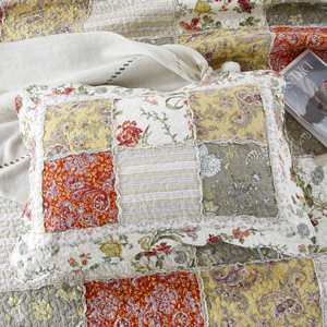 Juego de Ropa de Cama Queen, Juego de Colchas Patchwork Queen, Juego de Cubrecamas Patchwork para Uso Doméstico con Fundas de Almohada - Product Image 3