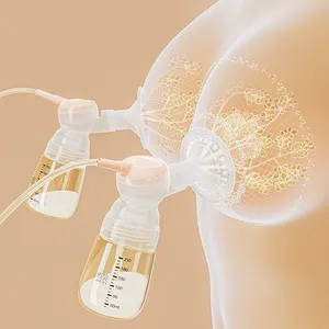 NCVI Night Light Bilateral Intelligent Breast Milk Pump Silicone Double Electric Milk Breast Pump