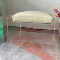 Chaise en acrylique de luxe en gros canapé à la mode transparente chaise en acrylique