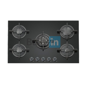 Placa de gas integrada con control táctil Panel de vidrio templado de <span class=keywords><strong>5</strong></span> quemadores Clase a Eficiencia energética para uso doméstico y hotelero - Product Image 3