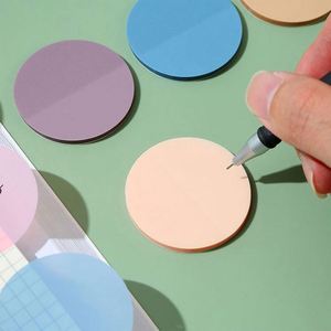 Hengxin Hot Products 50 Sheets PET Round <b>Sticky</b> <b>Notes</b> Wholesale Transparent Color <b>Sticky</b> <b>Note</b> Pads - Product Image 3