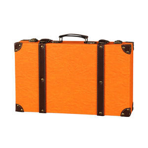 Boîte de rangement vintage en cuir et bois, couleur unie, couvercle coulissant, organisateur de bijoux, accessoire de décoration intérieure - Product Image 5