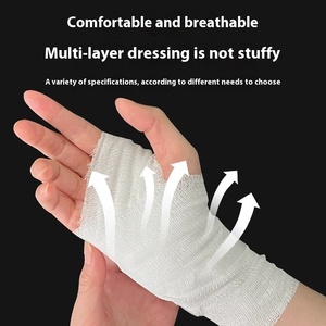 Blocco di fissazione della medicazione per fasciatura di garza medica pronto per la spedizione e nastro per legatura addominale Postpartum - Product Image 2