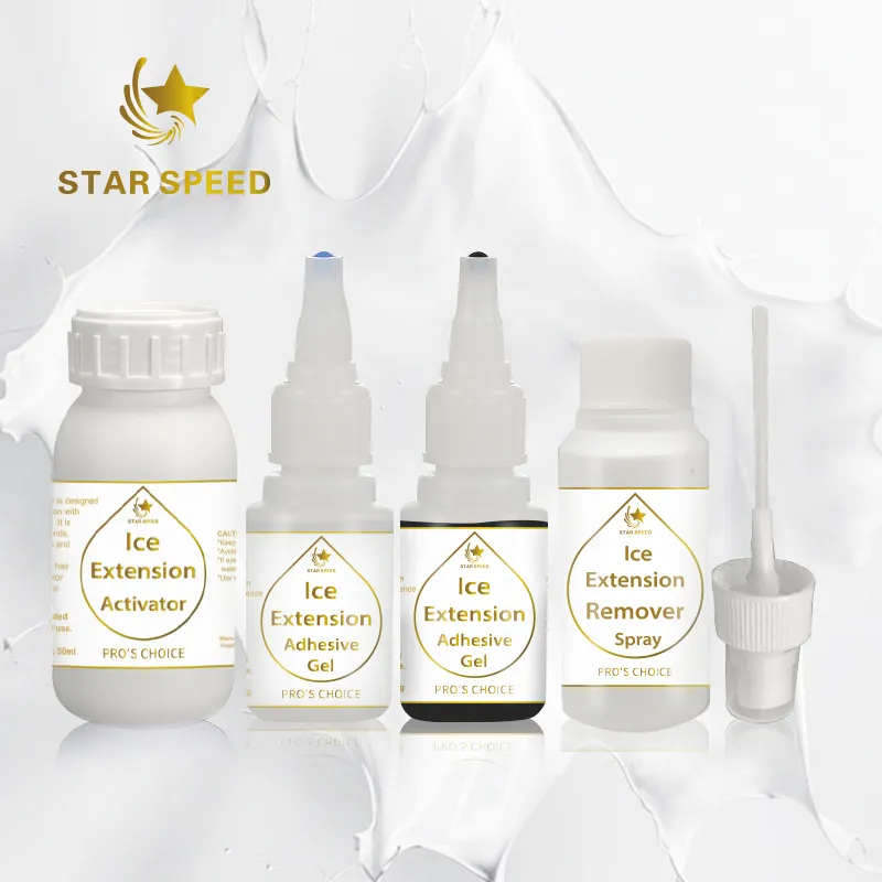 Hair Extension Star Speed Human Hair Ice Extension Kit 20ml Ice Extension Adhesive kit