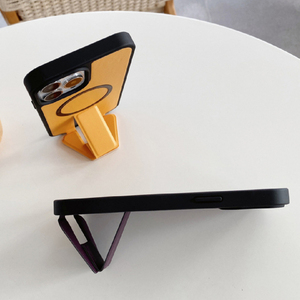 เคสโทรศัพท์หนัง PU แบบแม่เหล็กสำหรับ iPhone 15 14 13 <span class=keywords><strong>12</strong></span> 11 พร้อมขาตั้งพับได้และฝาปิดมือถือ - Product Image 6