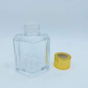 50ml for <b>Reed</b> <b>Diffuser</b> Bottle Empty Glass Jar with Plastic Cap for DIY Aromatherapy Replacement Rattan - Product Image 4