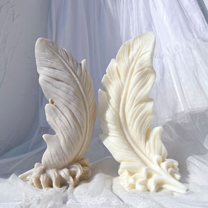 Nueva llegada tendencia pluma decorativa silicona vela molde geométrico Ángel cera <span class=keywords><strong>de</strong></span> soja molde Arte Abstracto decorativo - Product Image 6