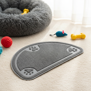 แผ่นรองทรายแมวและสุนัขแบบนุ่มทันสมัย ผลิตจาก PVC ปลอดสารพทาเลตและ BPA เป็นมิตรต่อสิ่งแวดล้อม ใช้ได้ทั้งฤดูร้อนและฤดูหนาว ทนทาน กันลื่น ทำความสะอาดพื้นได้ง่าย - Product Image 6