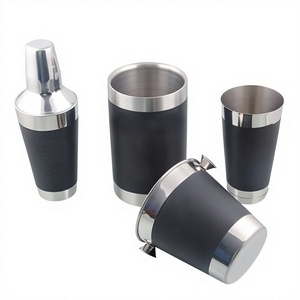 Juego de Bar de Acero Inoxidable con Acabado de Cobre Ecológico Clásico de Primera Calidad, Kit Profesional para Bartender, Coctelera y Jigger - Product Image 2