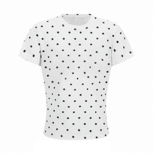 RUICHI T-shirt Corta Estiva da Donna con Stampa Stelle, in Tessuto a Costine Pre-ristretto da 230GSM, Girocollo, Manica Corta Modellante - Product Image 2