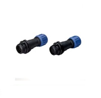 Connecteur de câble étanche Weipu industriel personnalisé en plastique fileté SP13 SP17 4 broches mâle et femelle SP21