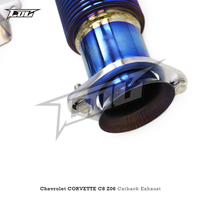 Système d'échappement Catback en titane OBM pour Chevrolet CORVETTE C8 Z06 2019-2025, tuyaux d'échappement droits de course, X-Pipe sans soupape