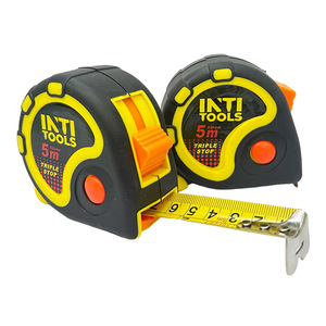 Ruban à mesurer en acier Inti Tools 5M, rétractable automatiquement, avec bouton de verrouillage, mesure métrique, pour bricolage et construction - Product Image 4