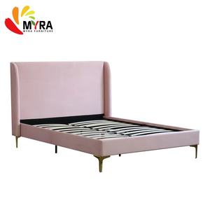 Arredamento per la Casa all'Ingrosso, Mobili Moderni per Camera da Letto, Nuovo Design Base Letto in Metallo, Tessuto - Product Image 2