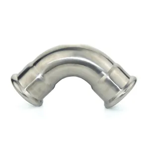 304/316L stainless steel press elbow fitting application on pipe connection M profile