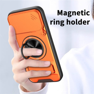 เคสโทรศัพท์แบบมีขาตั้งกล้องแบบดึง-ดัน สำหรับ iPhone 17 16 15 14 Pro Max พร้อมเลนส์แม่เหล็ก ป้องกันแรงกระแทก มีวงแหวนยึดด้านหลัง - Product Image 5