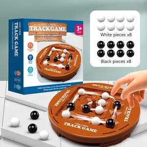 Neues 2024 Logik-Schach-Track-Board-Spielzeug bewegt sich unabhängig kognitive Fähigkeiten pädagogisches Kampfschachspielzeug für Erwachsene und Kinder