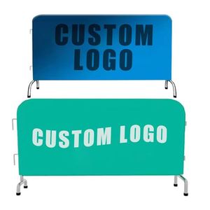 Sports Event Mesh Fence Barricade Covers Security Pedestrian Access Control Crowd Control Barrier Barricade Banner Covers - Product Image 1