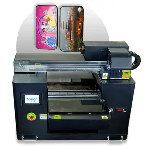 Machine d'impression UV pour cartes d'étiquettes en PVC Couverture de coques de téléphone A3 Imprimante à plat UV à jet d'encre en bois Prix de gros