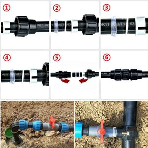 Commutateur d'angle MDPE 20mm Séparateur d'eau pour l'irrigation Vannes de commutation d'eau Connecteur droit Vanne à boisseau sphérique Connecteur rapide MDPE PE - Product Image 4