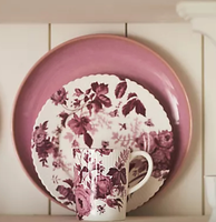 Tasse en céramique à imprimé Rose romantique tasse à motif floral pour la décoration intérieure vaisselle pour l'utilisation du thé et du café
