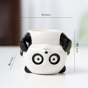 Vaso per Piante Grasse <span class=keywords><strong>in</strong></span> Ceramica Creativa a Forma di Cartone Animato, Portapenne da Scrivania per Commercio Estero e Giardinaggio - Product Image 5