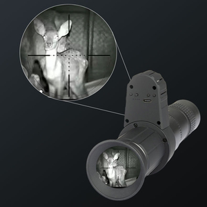 Monoculaire de vision nocturne numérique 1080p avec zoom optique 24x, télémètre intégré, pour observation tactique en extérieur, personnalisable en usine - Product Image 3