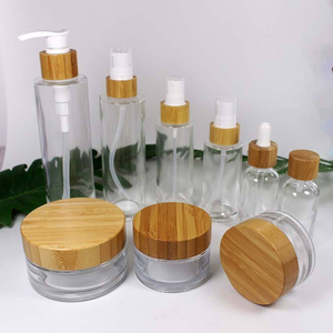 Envase Cosmético al por Mayor de 30ml 50ml 60ml 80ml 100ml 120ml, Botella de Vidrio Esmerilado con Pulverizador de Niebla Fina para Lociones, con Tapa de Madera - Product Image 2