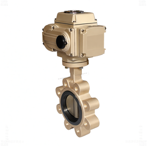 Vanne papillon électrique COVNA en fonte, haute performance, AC220V, DN50, avec raccords à pattes, pour eau, taille de port 2 1/2 pouces, garantie 90 jours - Product Image 2