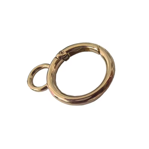 Luxurious 20mm Fashionable Spring <strong>Carabiner</strong> Keychain O Ring Hook <strong>Clip</strong> for Leather Bag Handbag Hardware - Product Image 4
