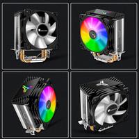 Jonsbo CR-1200 CPU Refroidisseur 92mm RGB 3Pin Ventilateur De Refroidissement Radiateur 2 Chaleur-tuyaux Tour Radiateur Pour Intel LGA 775 1150 1155 AMD AM2/3/4