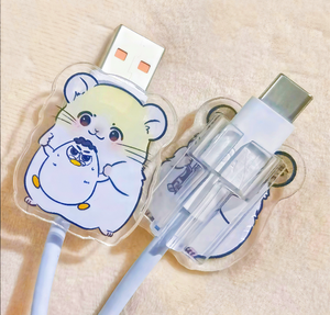 Vigreat 2025 nuevo Protector de Cable personalizado creativo <span class=keywords><strong>datos</strong></span> claros dibujos animados lindo Animal <span class=keywords><strong>Anime</strong></span> Bites cargador soporte para iPhone - Product Image 3