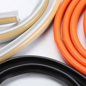 Mới được liệt kê D-Hình dạng cao su đùn hồ sơ cạnh dải cho bảo vệ cửa sổ xe - Product Image 1