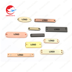 Nhà Máy Bán buôn túi xách kim loại phụ kiện tùy chỉnh Maker khắc Kim Loại logo thương hiệu nhãn Tên tấm Tag cho túi - Product Image 5