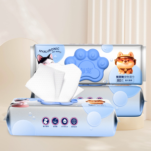 Fabricantes de Lenços para Animais de Estimação Extra Macios e Ecológicos OEM/ODM, Personalizados, Orgânicos, Sem Fragrância, Descartáveis, Não Tecidos, Remove Odor - Product Image 2