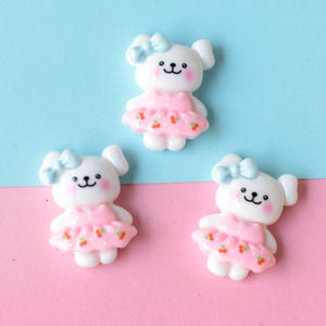 Diseño Popular corazón marrón perro adornos <span class=keywords><strong>para</strong></span> el cabello accesorios <span class=keywords><strong>para</strong></span> teléfono Flatback resina encantos <span class=keywords><strong>para</strong></span> Decoración - Product Image 2