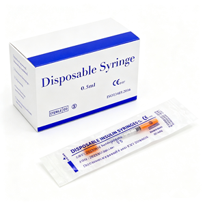 Jeringas de Insulina Estériles Desechables de 31/32 Gauge y 5/16, 1 ml, para Cuidado Médico de la Diabetes, Inyección Segura, Uso Veterinario - Product Image 3