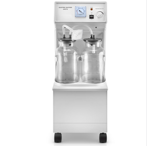 H001 Appareil d'aspiration médical électrique à double bouteille, aspirateur de mucosités et de crachats sur chariot - Product Image 1