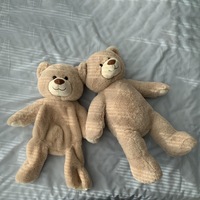 Jouet de sommeil pour bébé anti-anxiété en peluche personnalisé, faible MOQ, en forme de canard, sans rembourrage, avec fonction de claquettes