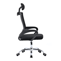 Échantillon Gratuit Chaise de Bureau Moderne en Maille de Haute Qualité Incassable, Pivotante et Réglable avec Appui-tête